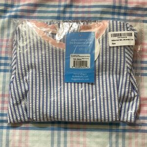 Ruffle Butts Periwinkle Blue Seersucker one piece NWT 18-24 months